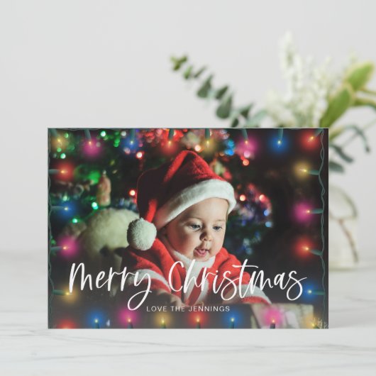 クリスマスライト&写真 (スタンド正面)