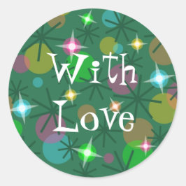 クリスマスライト「愛と」ステッカー周り ラウンドシール