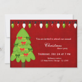 クリスマスライト 招待状