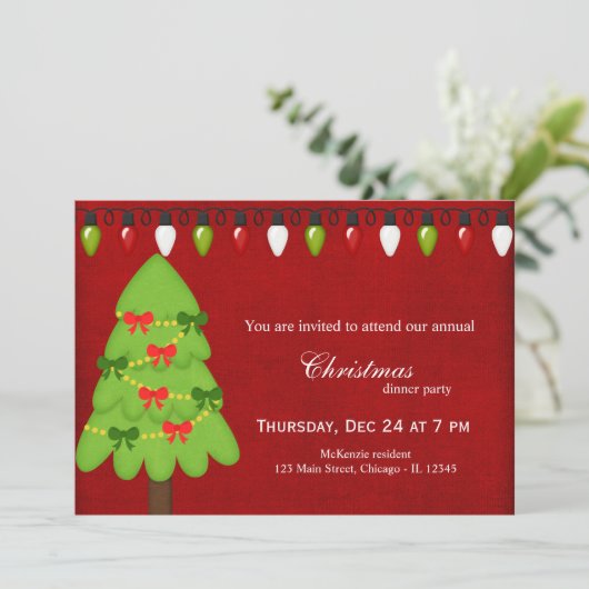 クリスマスライト 招待状 (スタンド正面)