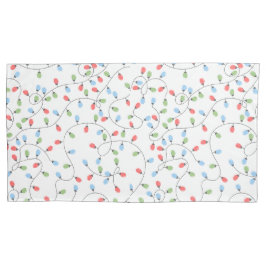 クリスマスライト 枕カバー