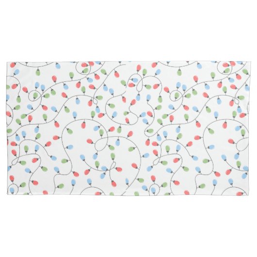 クリスマスライト 枕カバー (正面左)