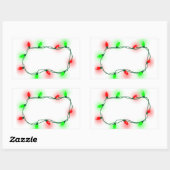 クリスマスライト 長方形シール (シート)