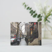 クリスマスライトNYCアッパーウエストサイド写真 シーズンポストカード (スタンド正面)