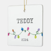 クリスマスライトPETフォトオーナメント職人おもしろい セラミックオーナメント (左)