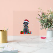 クリスマスライトSanta German Shorthaired Pointer Dog C アクリルサイン (ウェディング)