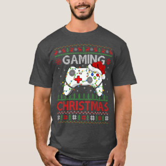 クリスマスライトVideo Game Controller醜いゲームChri Tシャツ