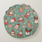 クリスマスラウンドピロークッション ラウンドクッション (裏面)