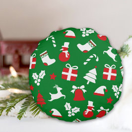 クリスマスラウンドピロー ラウンドクッション