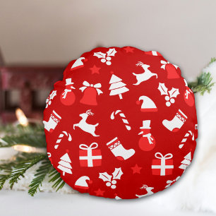 クリスマスラウンドピロー ラウンドクッション