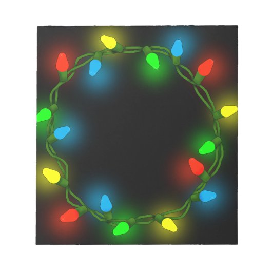 クリスマスラウンドライト ノートパッド (正面)
