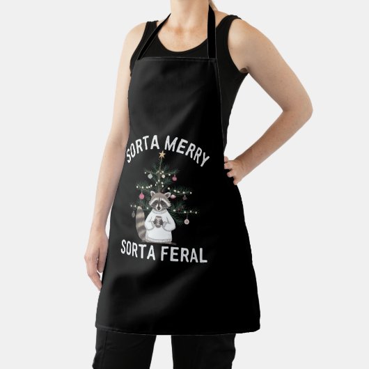 クリスマスラクーンソルタソメリールタフェラルクリスマス エプロン (インサイチュ)