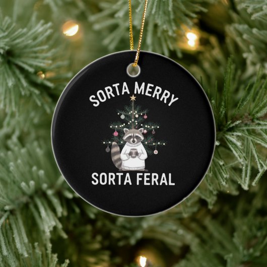 クリスマスラクーンソルタソメリールタフェラルクリスマス セラミックオーナメント (ツリー)