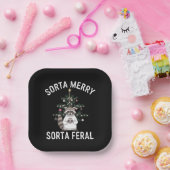 クリスマスラクーンソルタソメリールタフェラルクリスマス ペーパープレート (パーティー)