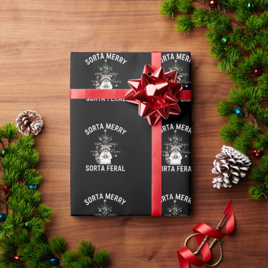 クリスマスラクーンソルタソメリールタフェラルクリスマス ラッピングペーパー (クリスマスギフト)