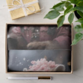 クリスマスラクーンピンクジャケットL.直面するデコページ 薄葉紙 (ギフト)