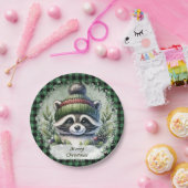 クリスマスラクーン紙プレート ペーパープレート (パーティー)