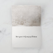 クリスマスラグのゴールデンレトリバー シーズンカード (内部)