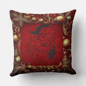 クリスマスラグジュアリーリッチな質感メリークリスマス クッション (裏面)