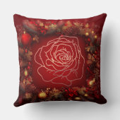 クリスマスラグジュアリーリッチな質感メリークリスマス クッション (裏面)