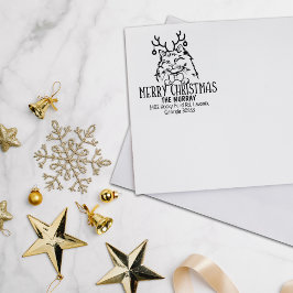 クリスマスラグドールキャット差出人住所 ラバースタンプ