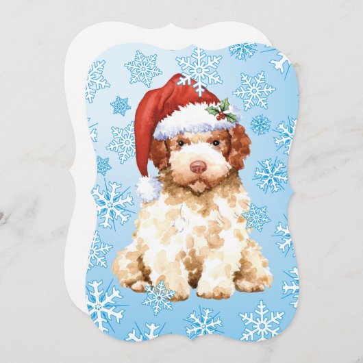 クリスマスラゴットロマグノロホリデーカード シーズンカード (正面/裏面)