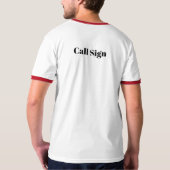 クリスマスラジオ音文字Tシャツ Tシャツ (裏面フル)