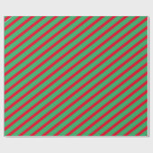 クリスマスラッストライプのピング紙 ラッピングペーパー (フラット)