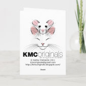 クリスマスラットのホリデーカード シーズンカード (裏面)