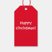クリスマスラットギフトラベル（パック10） ギフトタグ (裏面)