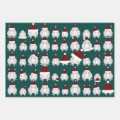 クリスマスラットラッピング紙シート ラッピングペーパーシート (正面2)