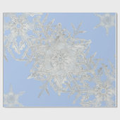 クリスマスラッピングウィルソンBENTLEY雪フレーク ラッピングペーパー (フラット)