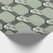 クリスマスラッピングデザインホリデークリスマススノーフレーク ラッピングペーパー (角)