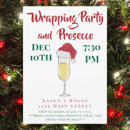 クリスマスラッピングパーティーとプロセッコレディースナイト 招待状