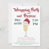 クリスマスラッピングパーティーとプロセッコレディースナイト 招待状 (正面)