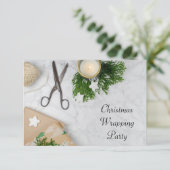 クリスマスラッピングパーティー 招待状 (スタンド正面)