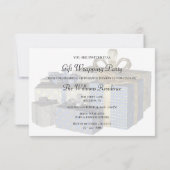 クリスマスラッピングパーティー 招待状 (裏面)