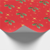 クリスマスラッピングレッド紙 ラッピングペーパー (角)