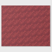 クリスマスラッピング紙とフェスティバルスクリプト ラッピングペーパー (フラット)