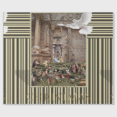 クリスマスラッピング紙イエス出生 ラッピングペーパー (フラット)