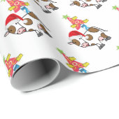 クリスマスラッピング紙カウカントリーチーズ ラッピングペーパー (ロールコーナー)