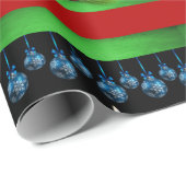 クリスマスラッピング紙キャンドルブラック ラッピングペーパー (ロールコーナー)