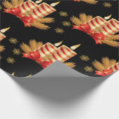 クリスマスラッピング紙キャンドル ラッピングペーパー (角)