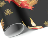 クリスマスラッピング紙キャンドル ラッピングペーパー (ロールコーナー)