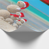 クリスマスラッピング紙サマー雪だるまサンタ ラッピングペーパー (角)
