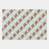 クリスマスラッピング紙シート ラッピングペーパーシート (正面)