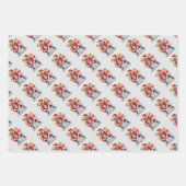 クリスマスラッピング紙シート ラッピングペーパーシート (正面3)