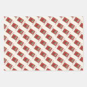 クリスマスラッピング紙シート ラッピングペーパーシート (正面)