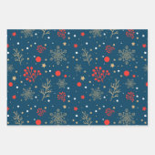 クリスマスラッピング紙シート ラッピングペーパーシート (正面2)