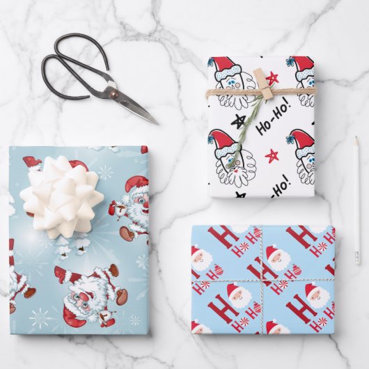 クリスマスラッピング紙シート ラッピングペーパーシート (正面)
